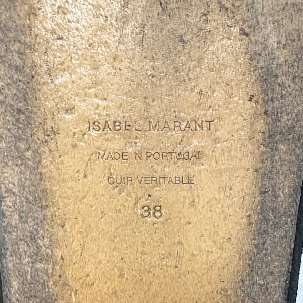 Isabel Marant Black suede Studded Sandals Lennyo: - Picture 6 of 13